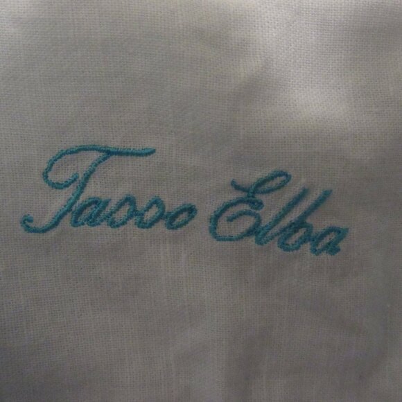 Tasso Elba Blue Mens XXL 100% Linen Short Sleeve Button Down Shirt Summer Beach - Picture 4 of 6